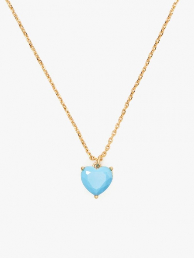 Kate Spade Women's Turquoise My Love December Heart Pendant | Special Offer