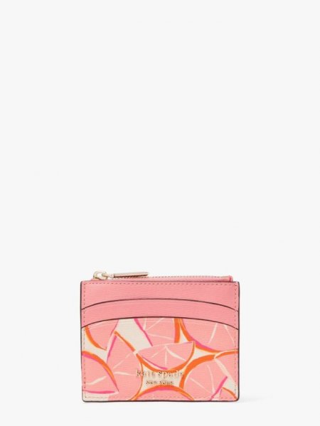 Kate Spade Women's Pink Multi. Spencer Grapefruit Coin Card Case | Free Shipping