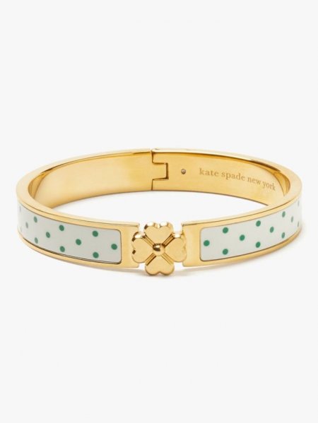 Kate Spade Women's Sun Dot Heritage Spade Flower Hinged Bangle | Special Offer