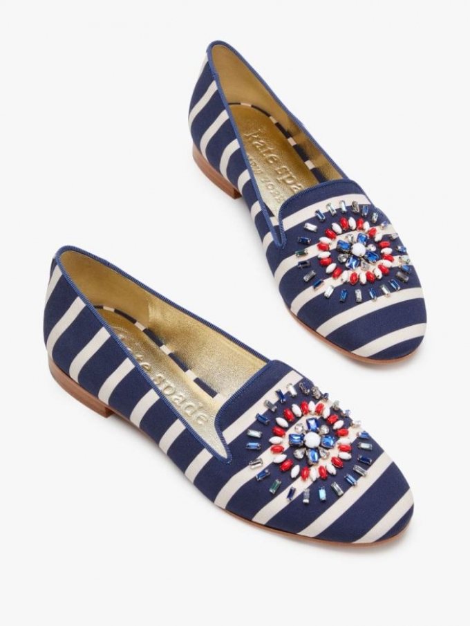 Kate Spade Women's Breton Strp/Otrspace Tia Firework Loafers | Online Sale