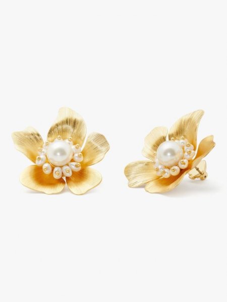 Kate Spade Women's White Multi Flora Statement Studs | Special Offer