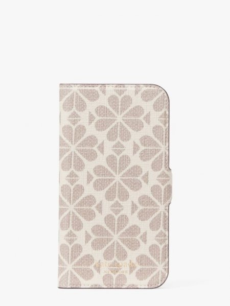 Kate Spade Women's Parchment Multi Spade Flower Coated Canvas Iphone 13 Pro Magnetic Wrap Folio Case | Online Sale