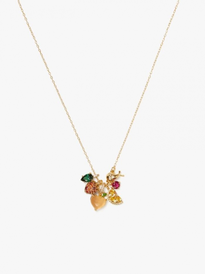 Kate Spade Women's Multi Fruit Salad Cluster Pendant | Special Offer