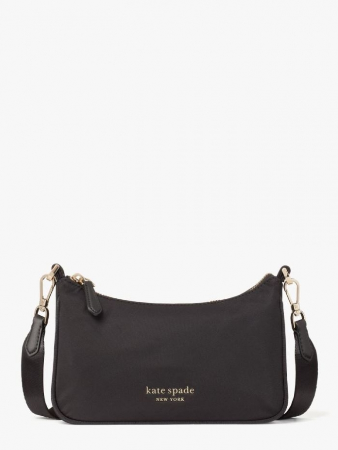 Kate Spade Women's Black The Little Better Sam Nylon Small Crossbody | Ireland Outlet