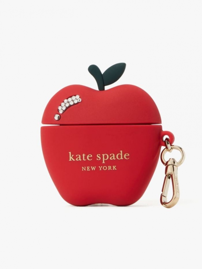 Kate Spade Women's Red Multi On A Roll Apple Airpods Case | Online Sale