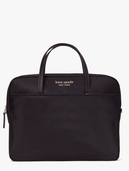 Kate Spade Women's Black The Little Better Sam Nylon Universal Laptop Bag | New Arrivals