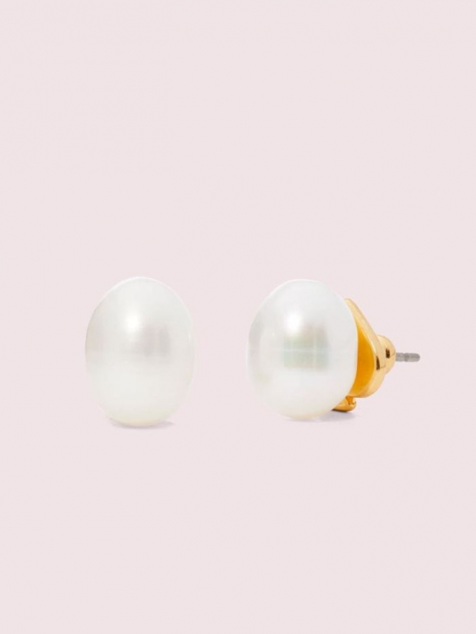 Kate Spade Women's Cream Pearl Drops Pearl Studs | Free Shipping