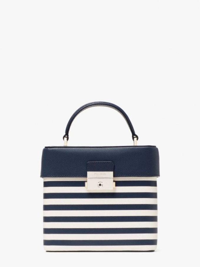 Kate Spade Women's Blazer Blue Multi Voyage Striped Small Top-Handle Bag | Ireland Outlet