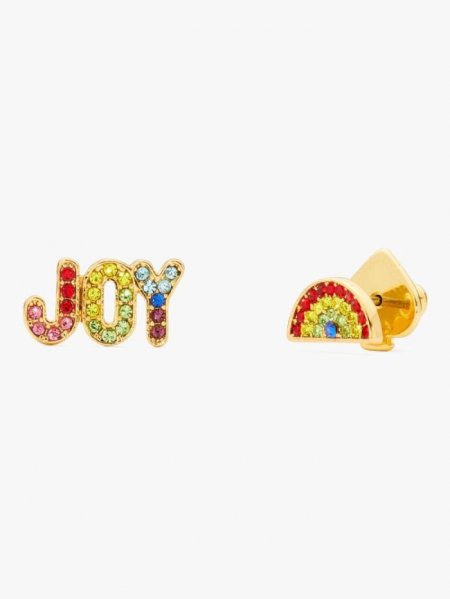 Kate Spade Women's Multi Rainbow Joy Asymmetrical Studs | Free Shipping