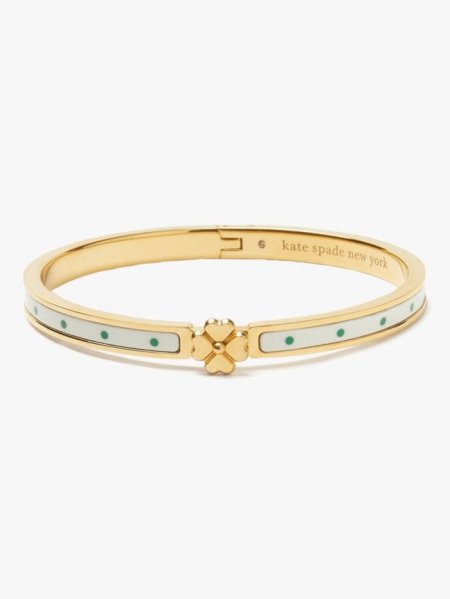 Kate Spade Women's Sun Dot Heritage Spade Flower Metal Thin Hinged Bangle | Special Offer