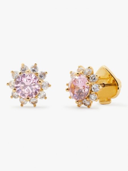 Kate Spade Women's Light Rose. Sunny Stone Halo Studs | Special Offer