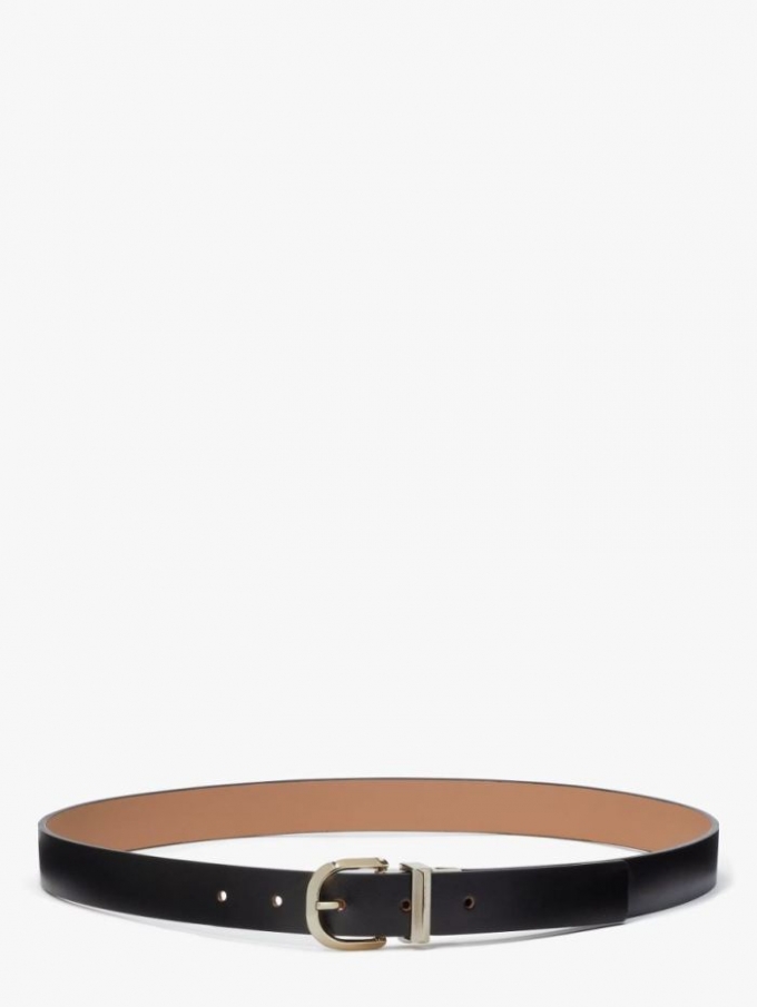 Kate Spade Women's Bungalow - Black/Gold 200 Reversible 25Mm Belt | Online Sale