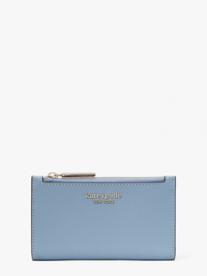 Kate Spade Women's Morning Sky Spencer Small Slim Bifold Wallet | New Arrivals