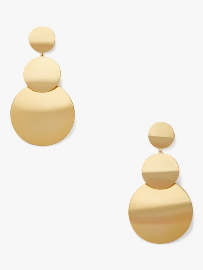 Kate Spade Women's Gold. Liana Stacked Disc Earrings | Free Shipping