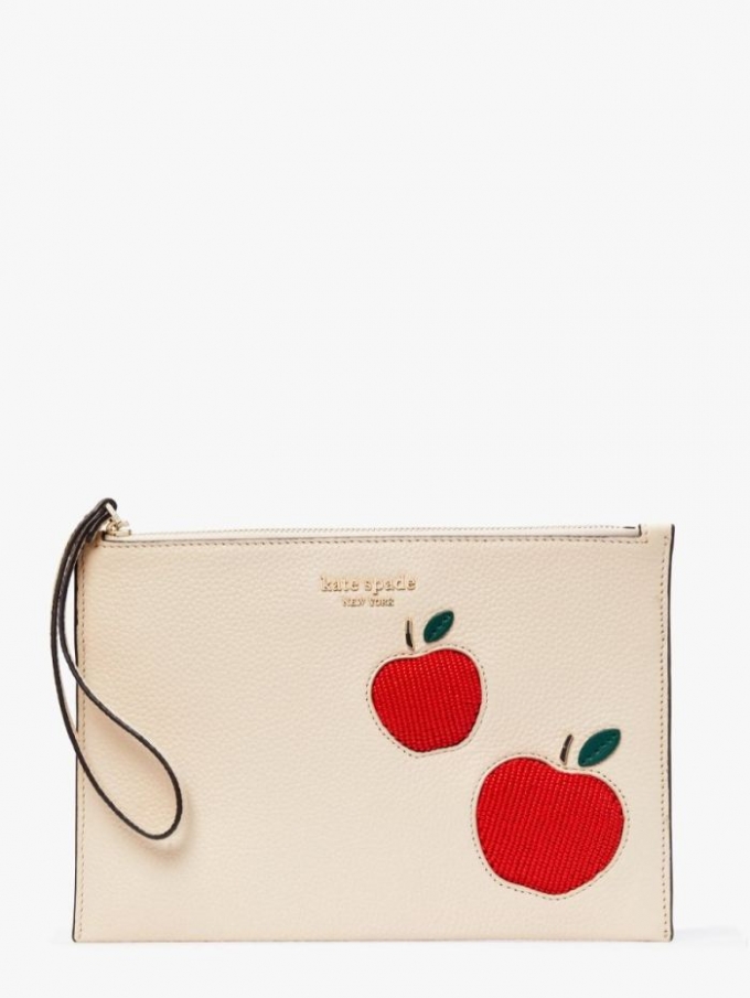 Kate Spade Women's Milk Glass Multi On Purpose Apple Pouch | Free Shipping