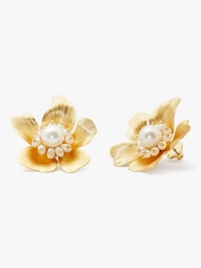 Kate Spade Women's White Multi Flora Statement Studs | Special Offer