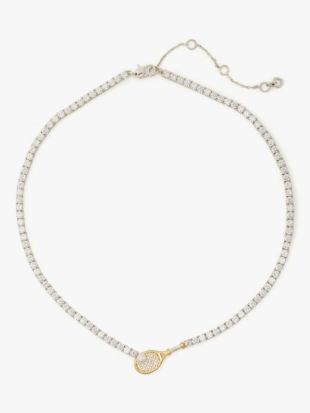 Kate Spade Women's Cream Multi Queen Of The Court Tennis Necklace | Special Offer