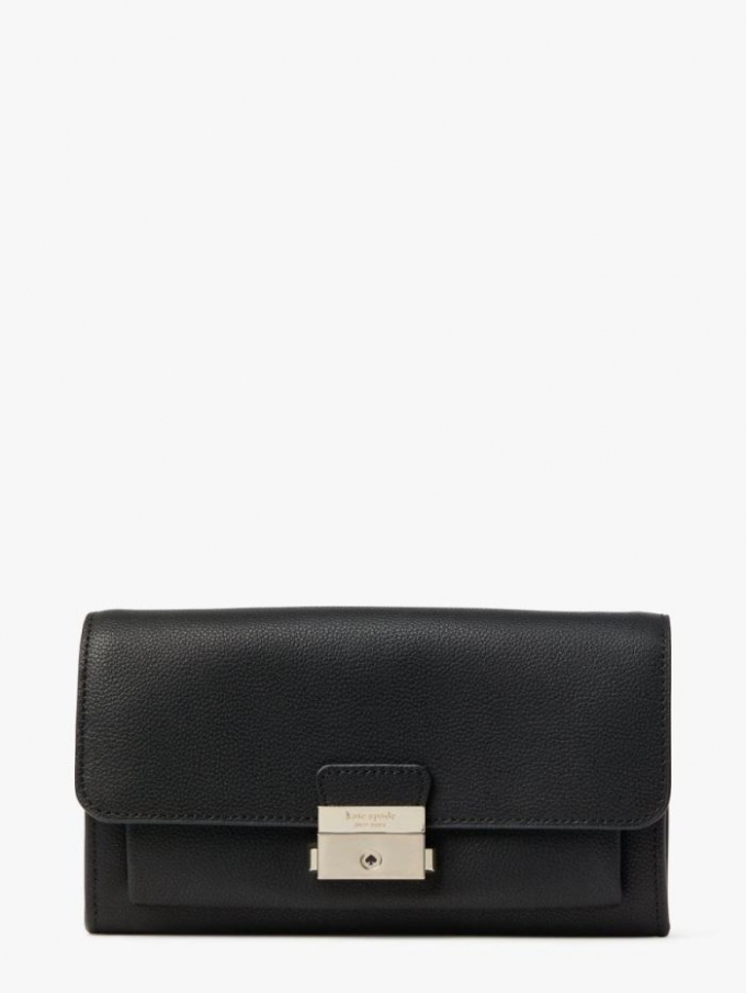 Kate Spade Women's Black Voyage Crossbody Wallet | New Arrivals