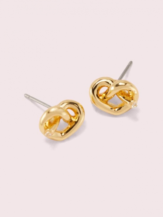 Kate Spade Women's Gold Loves Me Knot Studs | Special Offer