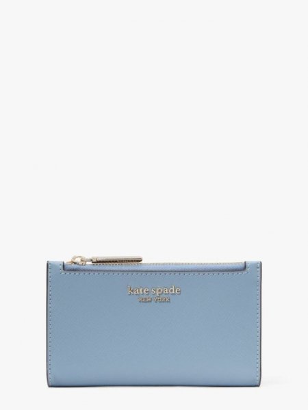 Kate Spade Women's Morning Sky Spencer Small Slim Bifold Wallet | New Arrivals