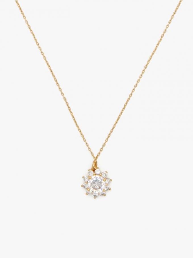 Kate Spade Women's Clear. Sunny Halo Pendant | Special Offer