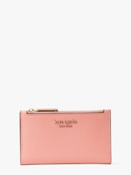 Kate Spade Women's Serene Pink Spencer Small Slim Bifold Wallet | New Arrivals