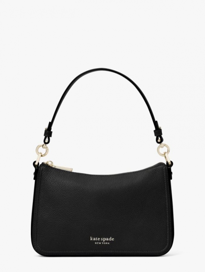 Kate Spade Women's Black Hudson Medium Convertible Crossbody | Ireland Outlet