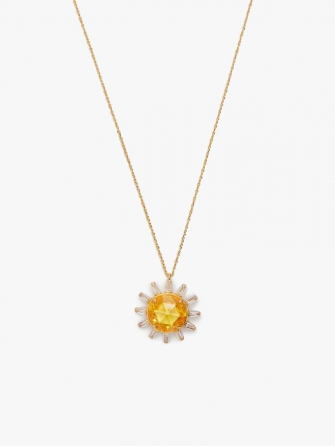 Kate Spade Women's Yellow Multi Sunny Statement Pendant | Special Offer