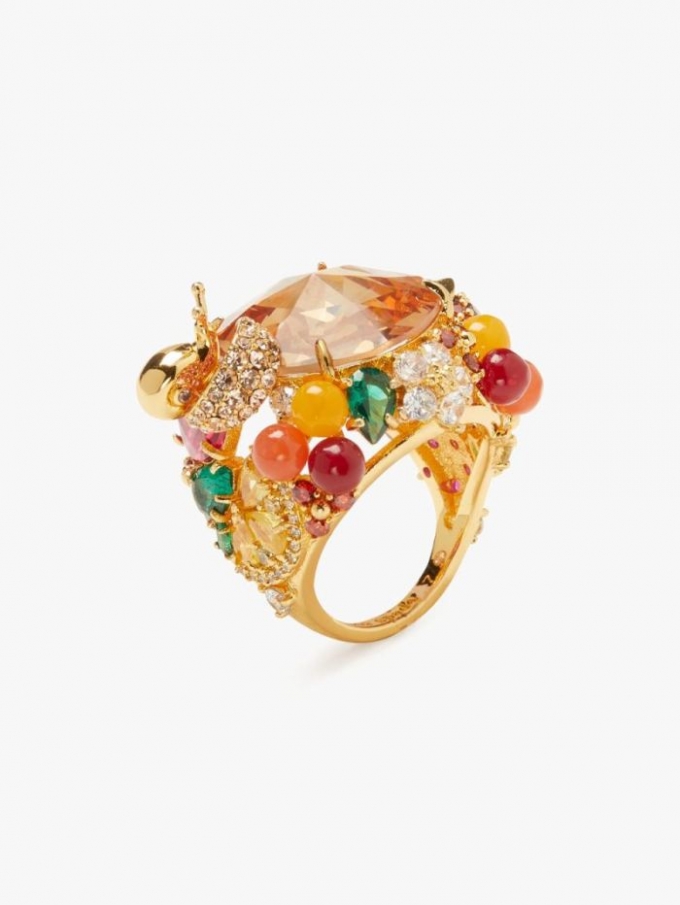 Kate Spade Women's Multi Fruit Salad Cocktail Ring | Special Offer