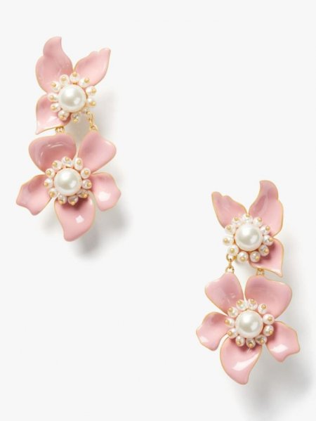 Kate Spade Women's Blush. Flora Statement Earrings | Special Offer