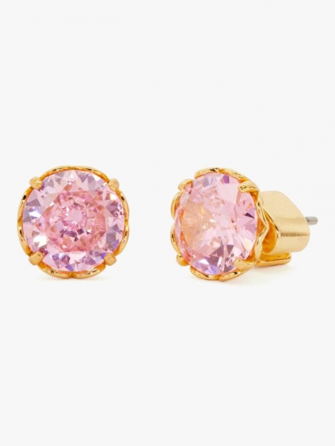 Kate Spade Women's Pink That Sparkle Round Earrings | Free Shipping