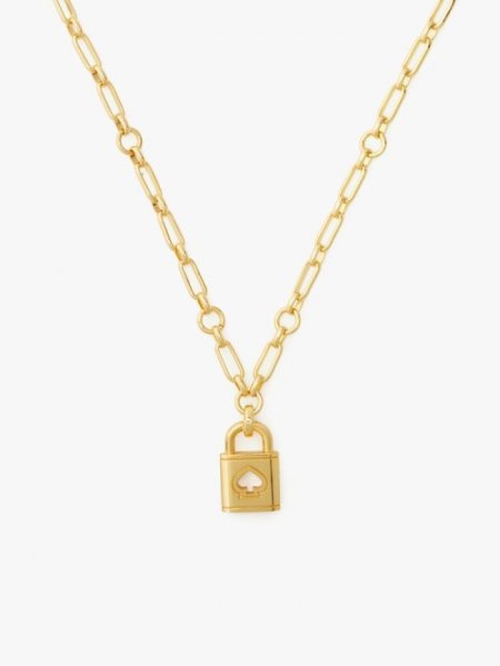 Kate Spade Women's Gold. Lock And Spade Pendant | Special Offer