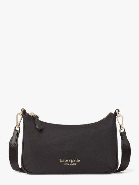 Kate Spade Women's Black The Little Better Sam Nylon Small Crossbody | Ireland Outlet