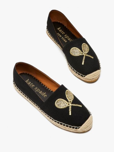 Kate Spade Women's Black Doubles Espadrilles | Online Sale