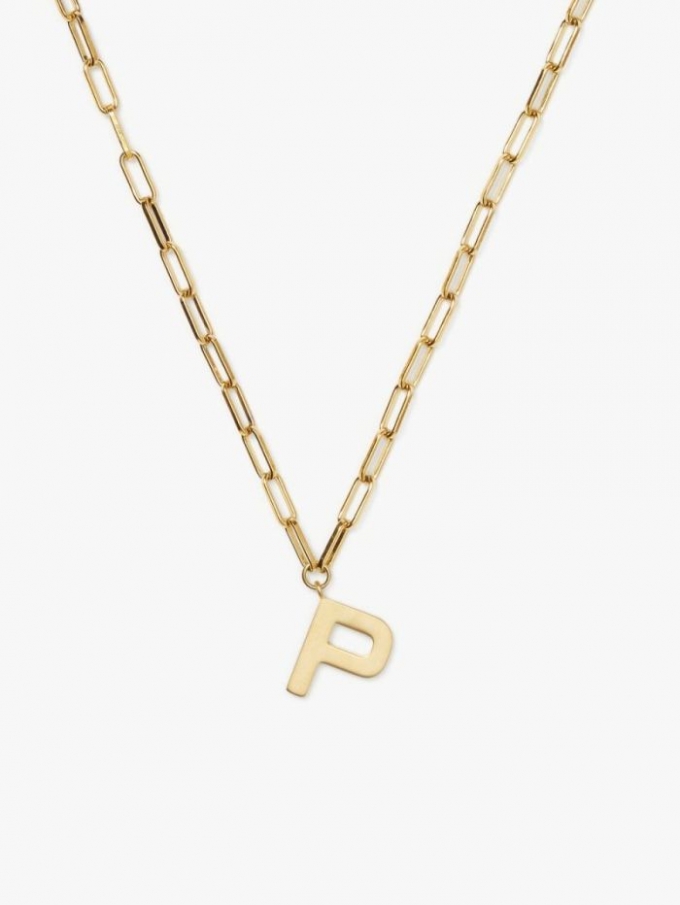 Kate Spade Women's Gold. P Initial This Pendant | Special Offer