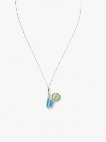 Kate Spade Women's Blue Multicolor Good Spirits Pendant | Special Offer