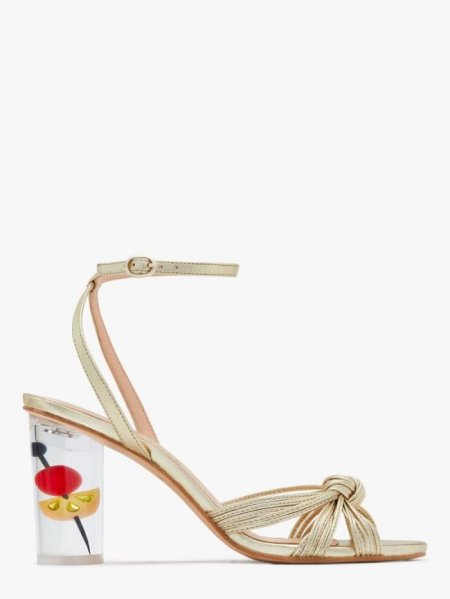 Kate Spade Women's Pale Gold Happy Hour Sandals | Online Sale