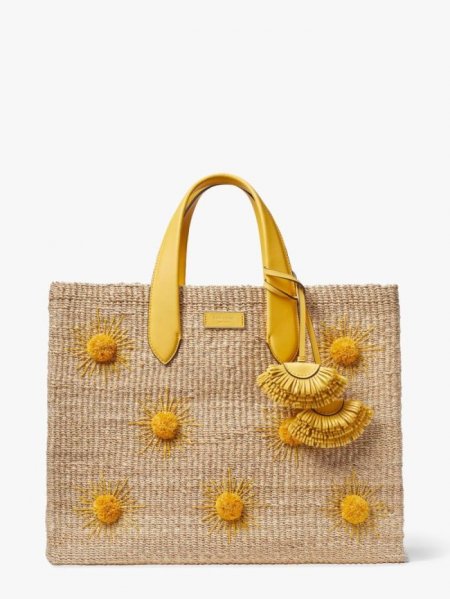 Kate Spade Women's Morning Light Multi Manhattan Sun Raffia Large Tote | Ireland Outlet