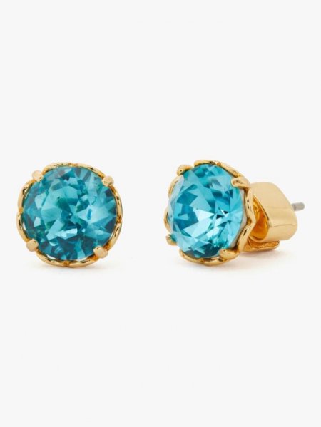 Kate Spade Women's Aquamarine That Sparkle Round Earrings | Special Offer