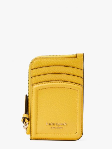 Kate Spade Women's Morning Light Knott Zip Cardholder | New Arrivals