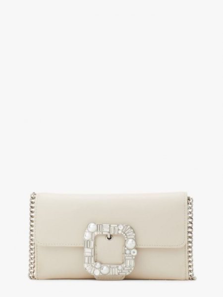 Kate Spade Women's Ivory/Ivory Bridal Buckle Crossbody | Ireland Outlet