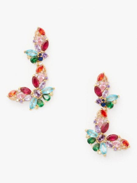 Kate Spade Women's Multi Social Butterfly Double Drop Earrings | Free Shipping