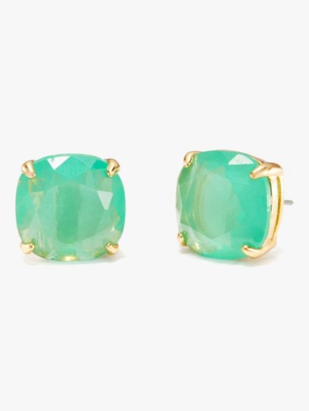 Kate Spade Women's Beryl Green Kate Spade Women's Earrings Small Square Studs | Special Offer