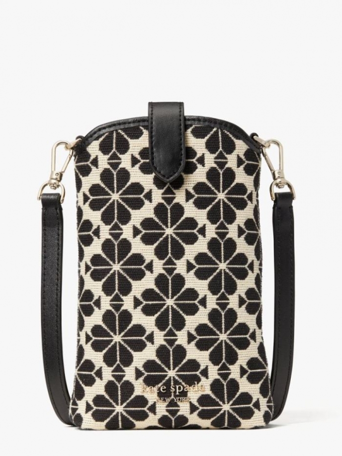 Kate Spade Women's Cream Multi Spade Flower Jacquard North South Crossbody | Online Sale