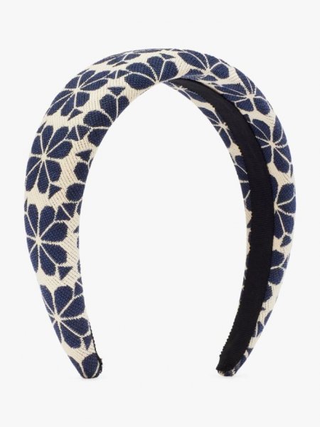 Kate Spade Women's 431 Squid Ink (March) Spade Flower Headband | Online Sale