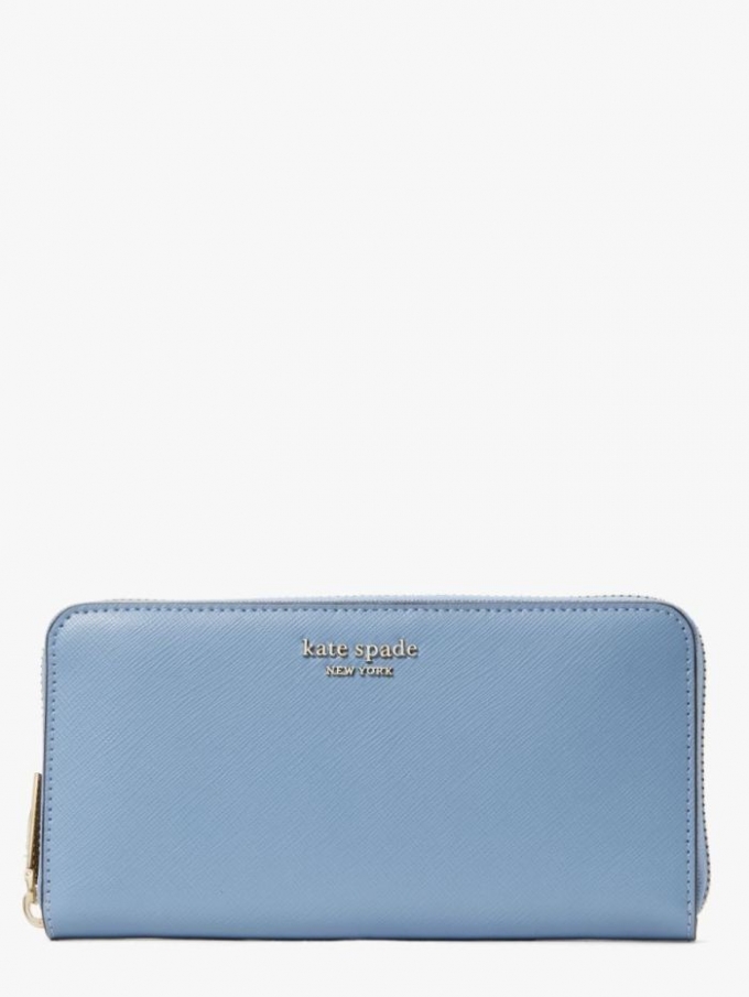 Kate Spade Women's Morning Sky Spencer Zip-Around Continental Wallet | New Arrivals