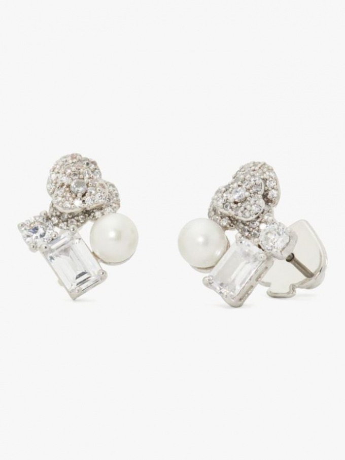 Kate Spade Women's White Multi Bouquet Toss Cluster Studs | Free Shipping