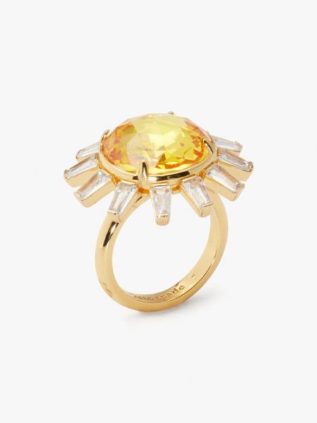 Kate Spade Women's Yellow Multi Sunny Statement Ring | Special Offer