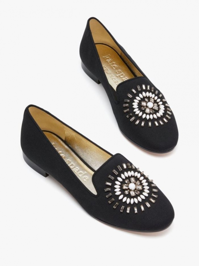 Kate Spade Women's Black Multi. Tia Firework Loafers | Online Sale