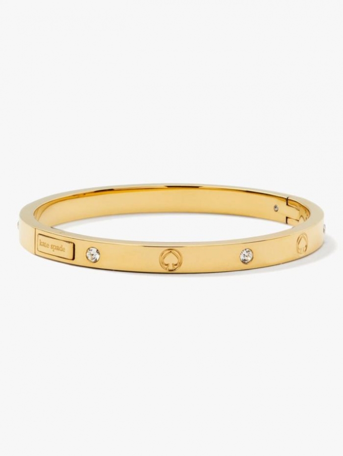 Kate Spade Women's Gold Infinite Spade Engraved Spade Bangle | Special Offer